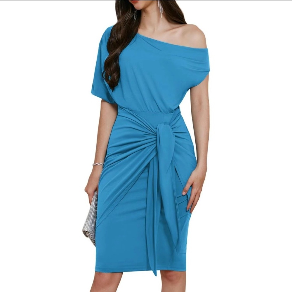 Grace Karin One Shoulder Cocktail Dress